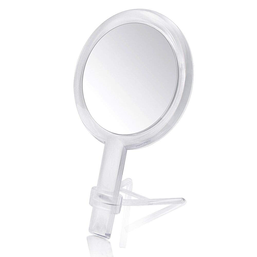 Gotofine double-sided mirror regular 1x view offers full-face clarity for daily grooming.