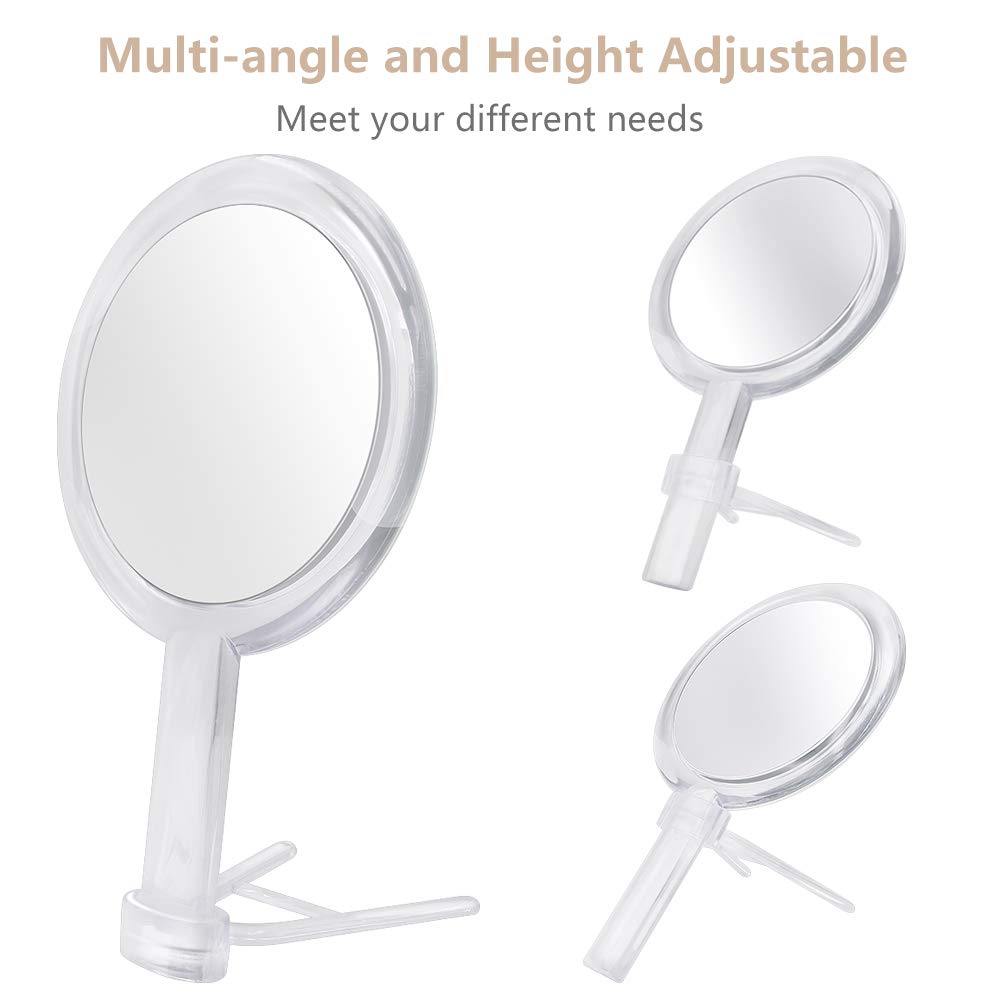 Gotofine handheld mirror designed for easy grip and portable travel use.