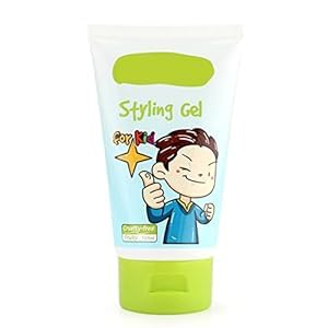 gowwim Kids Fresh Styling Hair Gel bottle shows medium hold for effortless kid styles.