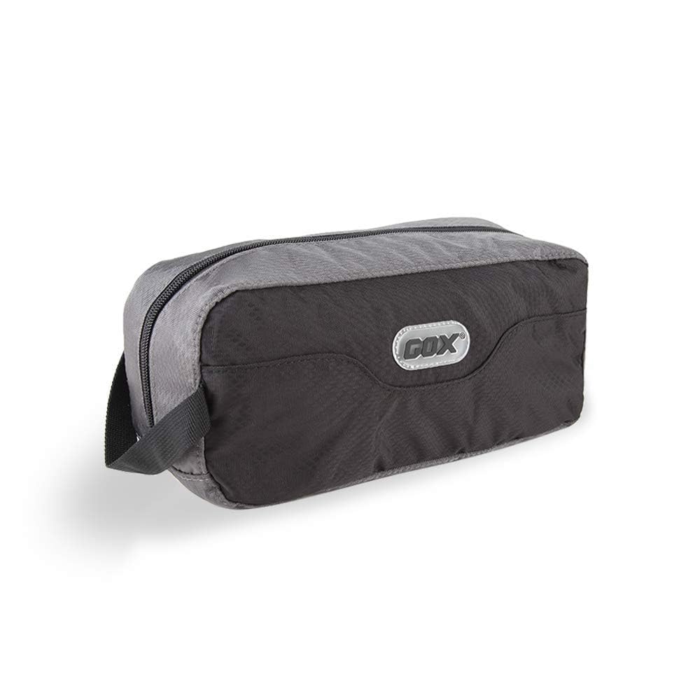 GOX toiletry bag front view shows compact travel design for efficient packing.