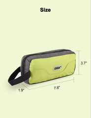 GOX travel bag center pouch with water-resistant zipper protects damp items.