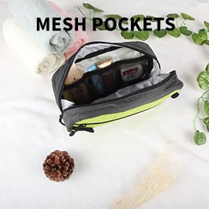 GOX toiletry bag uses a durable YKK zipper for smooth everyday use.