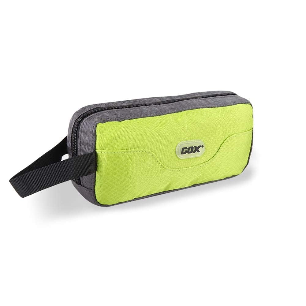 GOX travel toiletry bag main compartment keeps bottles neatly organized for quick access.