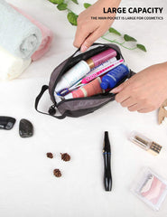 GOX toiletry bag side pockets show structured organization and quick access to essentials.