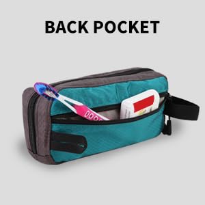 GOX travel toiletry bag size 7.8 by 3.7 by 1.9 inches fits compact kits.