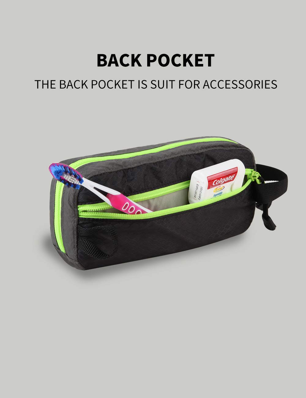 GOX zipper close-up emphasizes smooth YKK zipper and durable seam