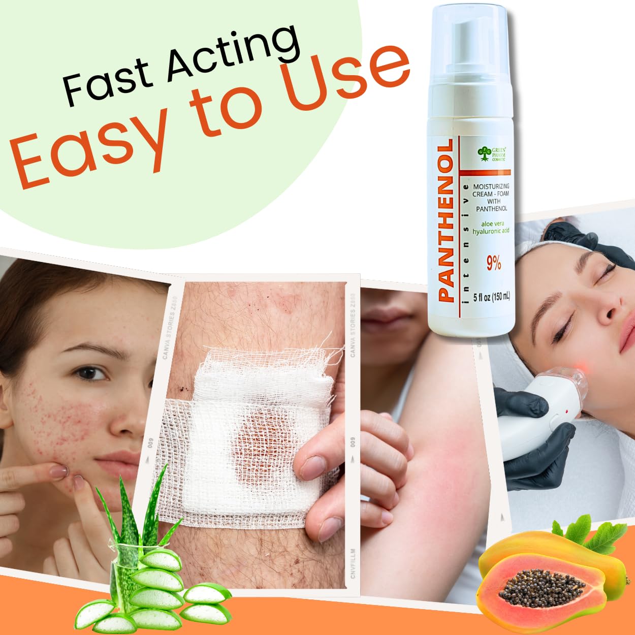 GPC Green Pharm Cosmetic aftercare tattoo foam relieves moisture needs.
