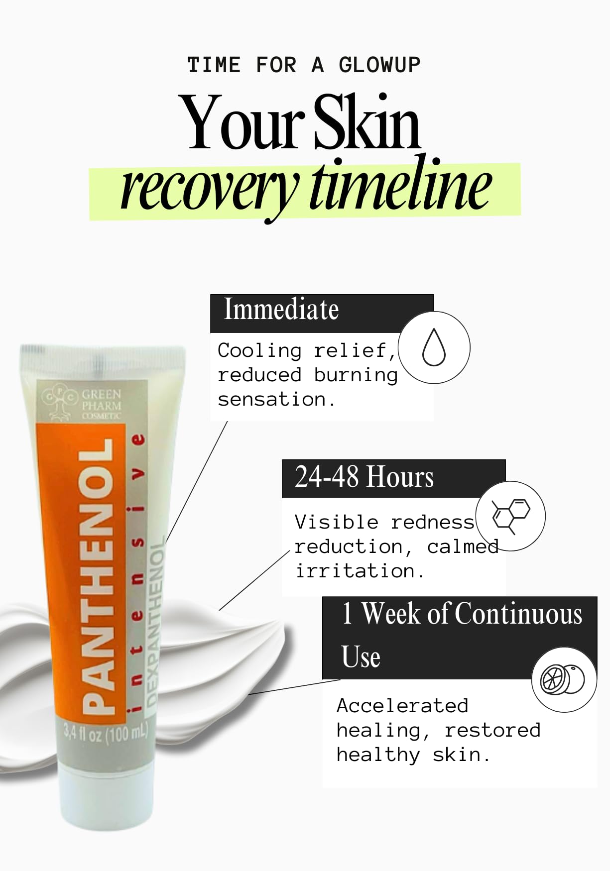 Post-hair transplant skin care with GPC Panthenol Cream supports hydration.