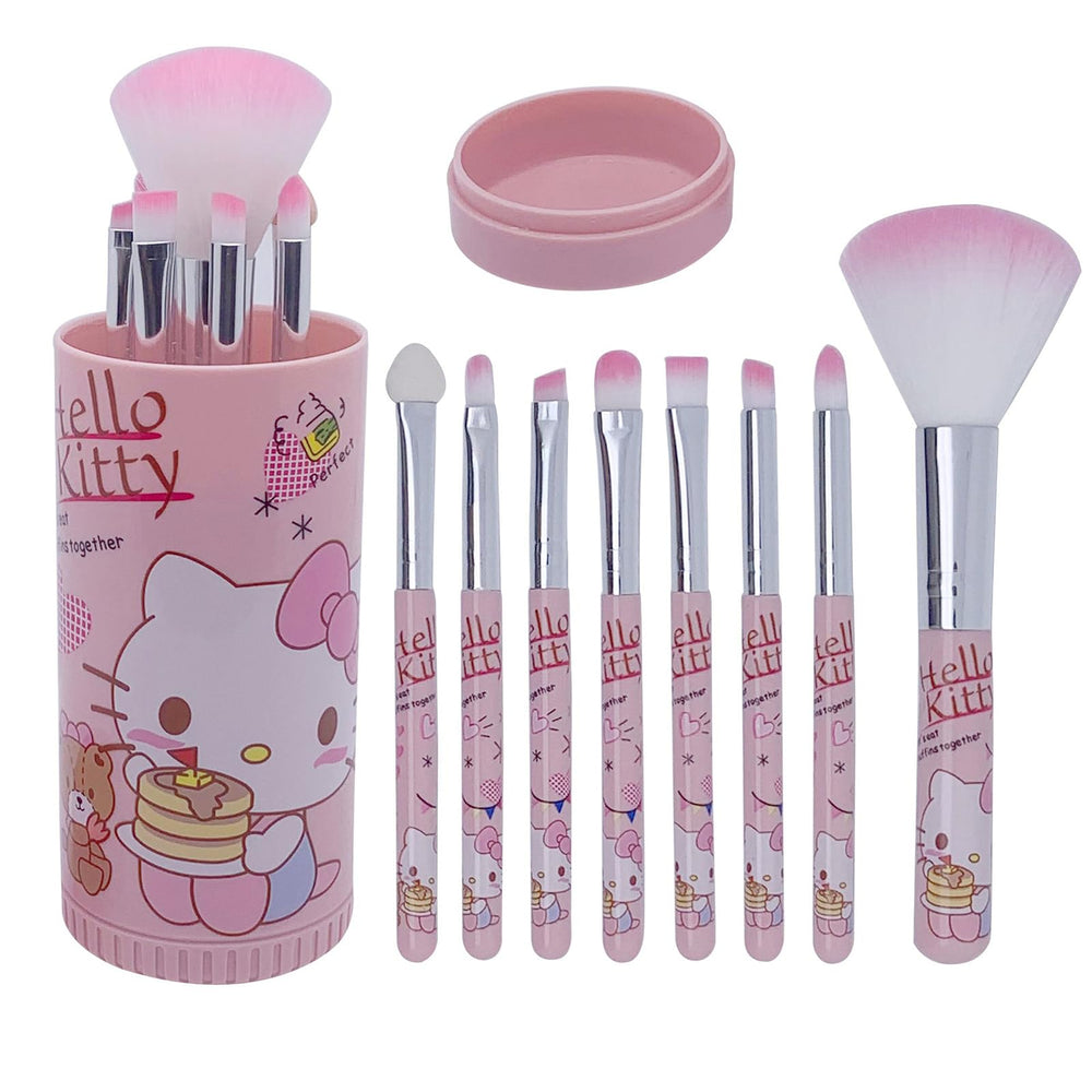 GQYAYQG cute makeup brush set 8 pcs pink aids precise eye shadow blending.