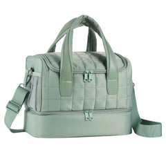 GR69N nail polish organizer bag with double-layer design for easy on-the-go organization.