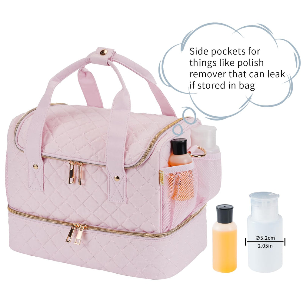 GR69N Nail Polish Organizer Case travel-ready design supports easy transport to appointments.