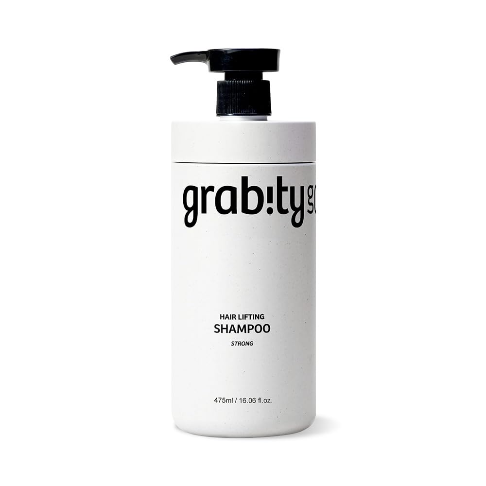 grab!ty g0.0 Hair Lifting Shampoo Strong bottle front view for fuller-looking hair