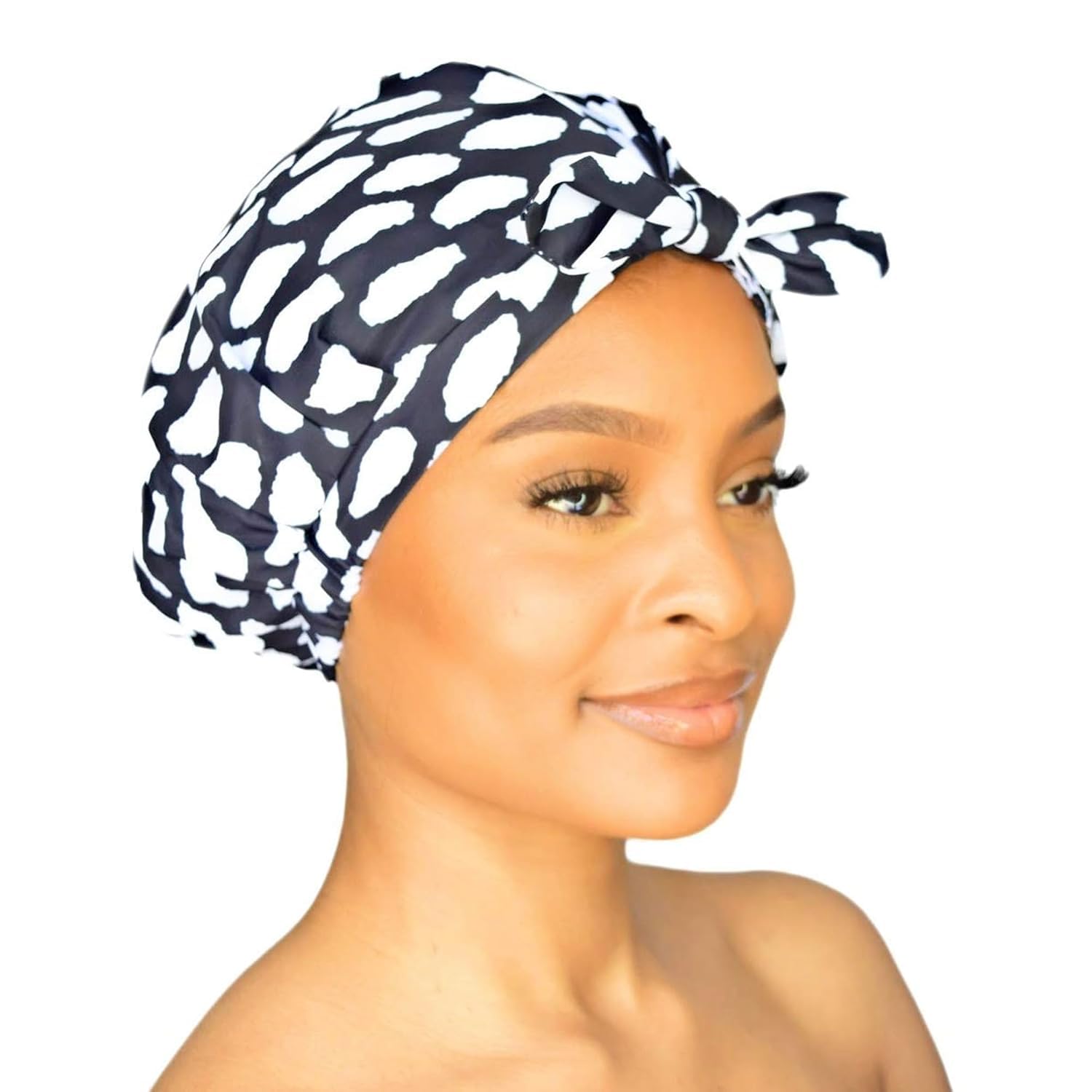 Grace & Company Casablanca shower cap packaging in a stylish gift-ready box.