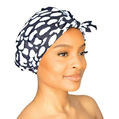 Grace & Company Casablanca shower cap packaging in a stylish gift-ready box.