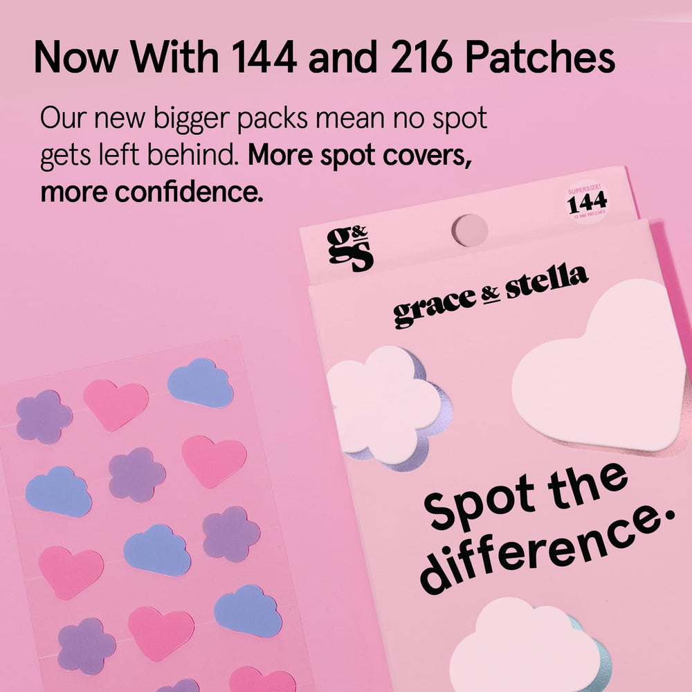 Grace & Stella 216-count packaging for ready-to-use acne patches.
