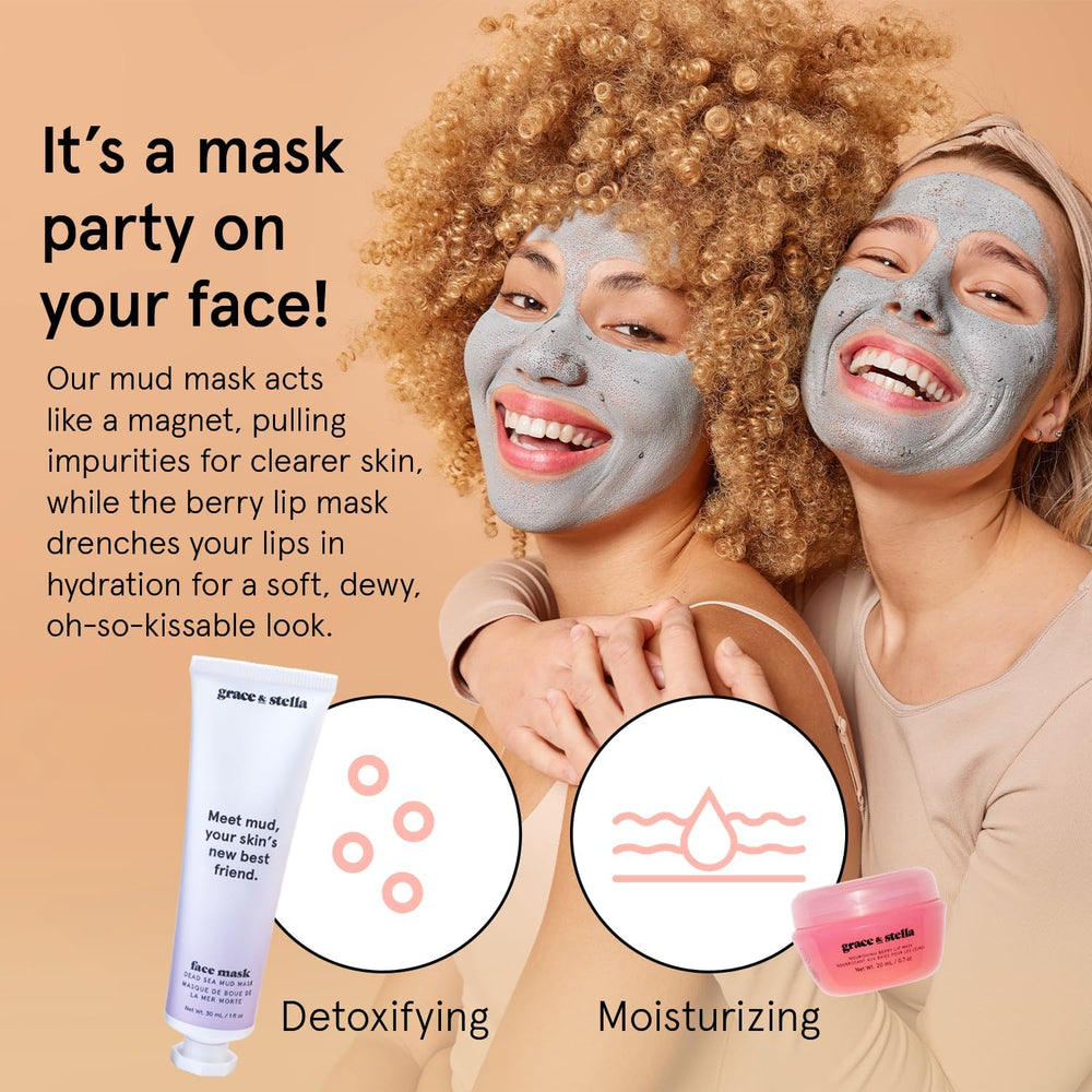 Grace & Stella Dead Sea Mud Mask clarifies pores and leaves a clean, balanced complexion.