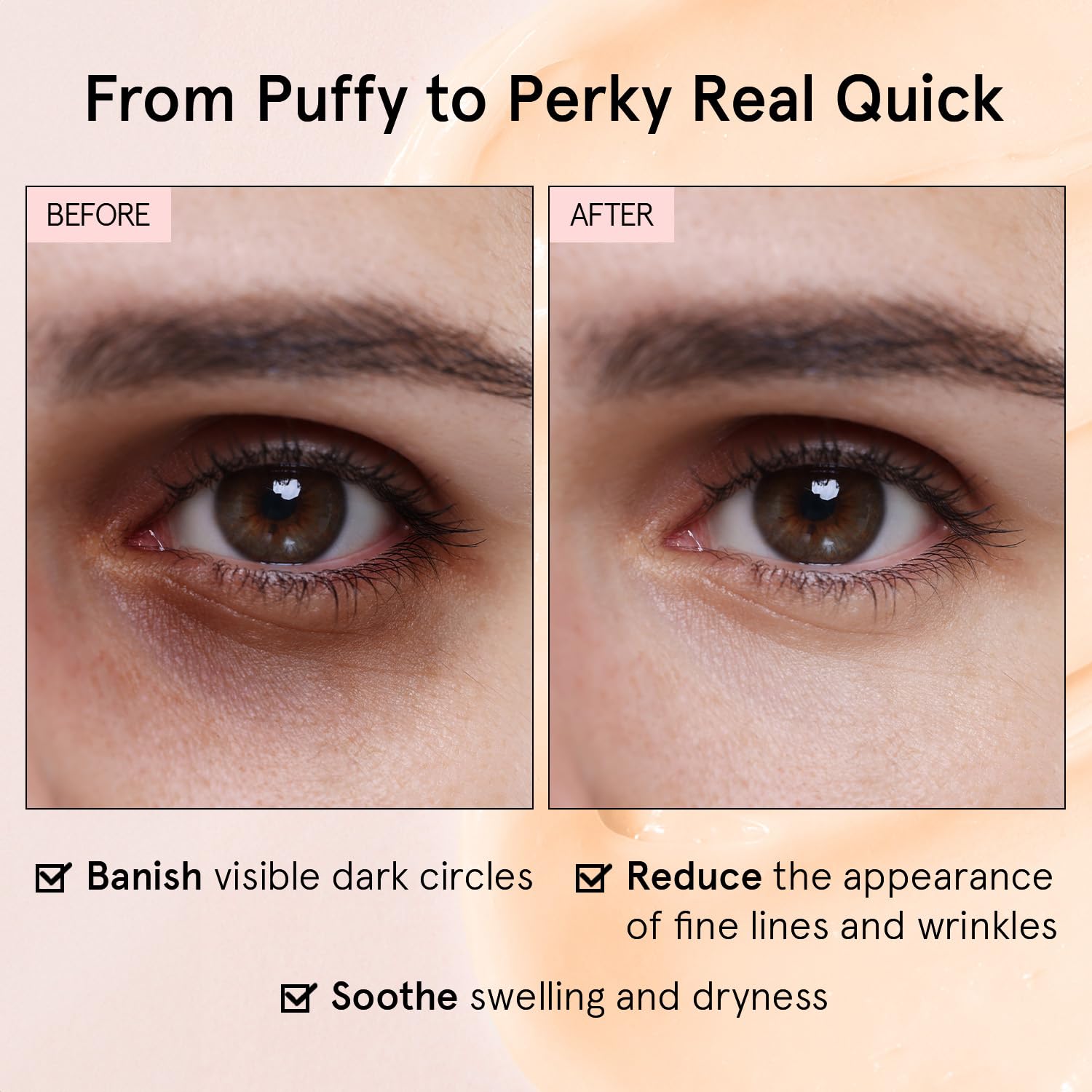 Grace & Stella eye cream targeting dark circles for refreshed under-eye area.