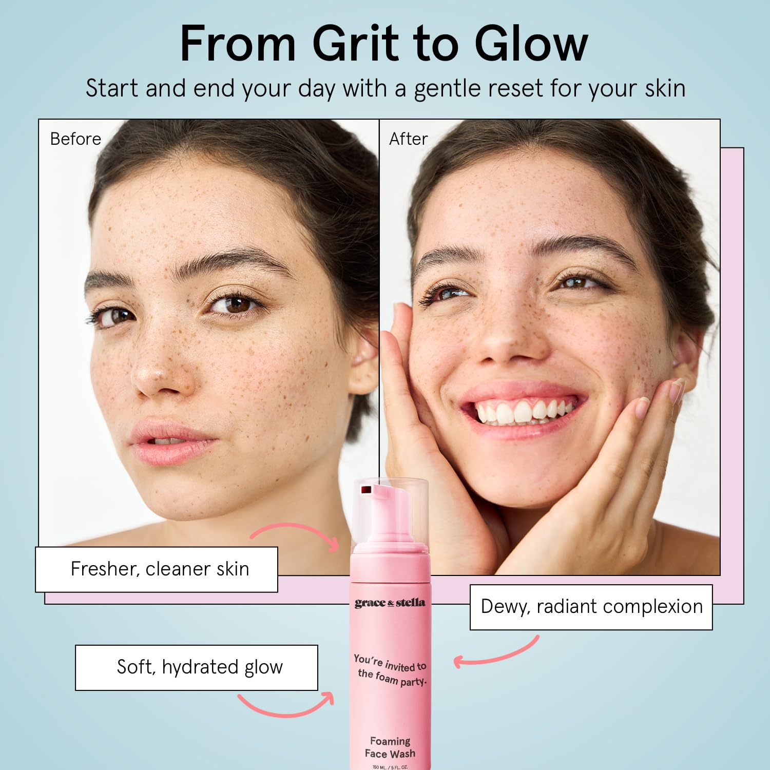 Grace & Stella vegan, sulfate- and paraben-free formula signals clean care.