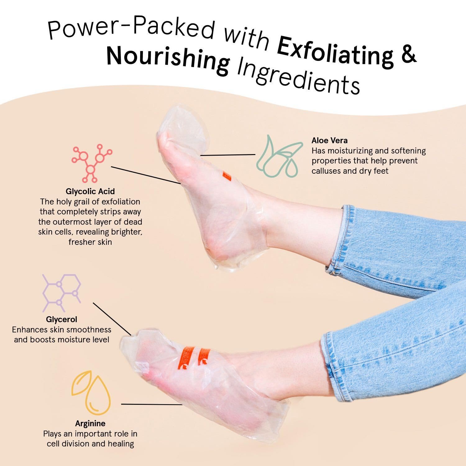 Grace & Stella soft-feet-closeup image emphasizes smoother feet results