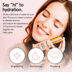 grace & stella hyaluronic acid serum closeup texture highlights smooth gel and lightweight feel