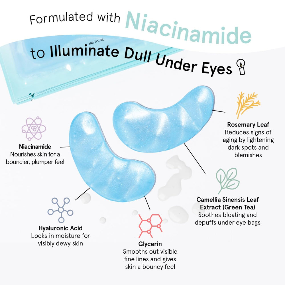 Grace & Stella Niacinamide-infused formula aids in illuminating dull under eyes