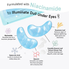 Grace & Stella Niacinamide-infused formula aids in illuminating dull under eyes