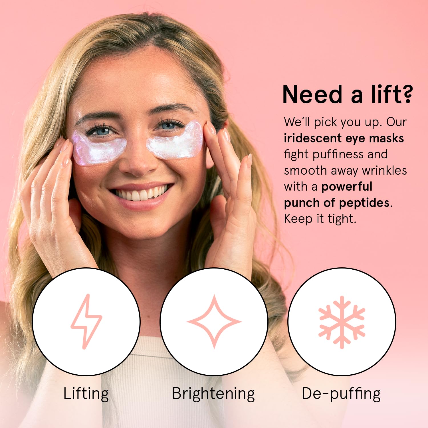 Grace & Stella niacinamide rice-extract eye patches for brightness and balance