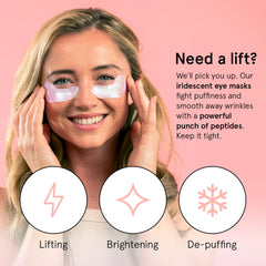 Grace & Stella niacinamide rice-extract eye patches for brightness and balance