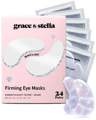 Grace & Stella peptide under-eye patches close-up with lifting potential