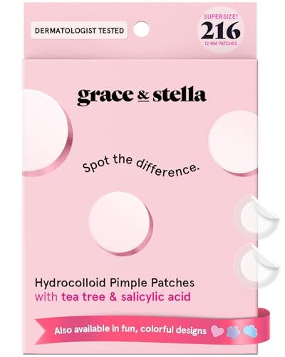 Grace & Stella pimple patches close-up demonstrating fluid absorption for flatter breakouts.