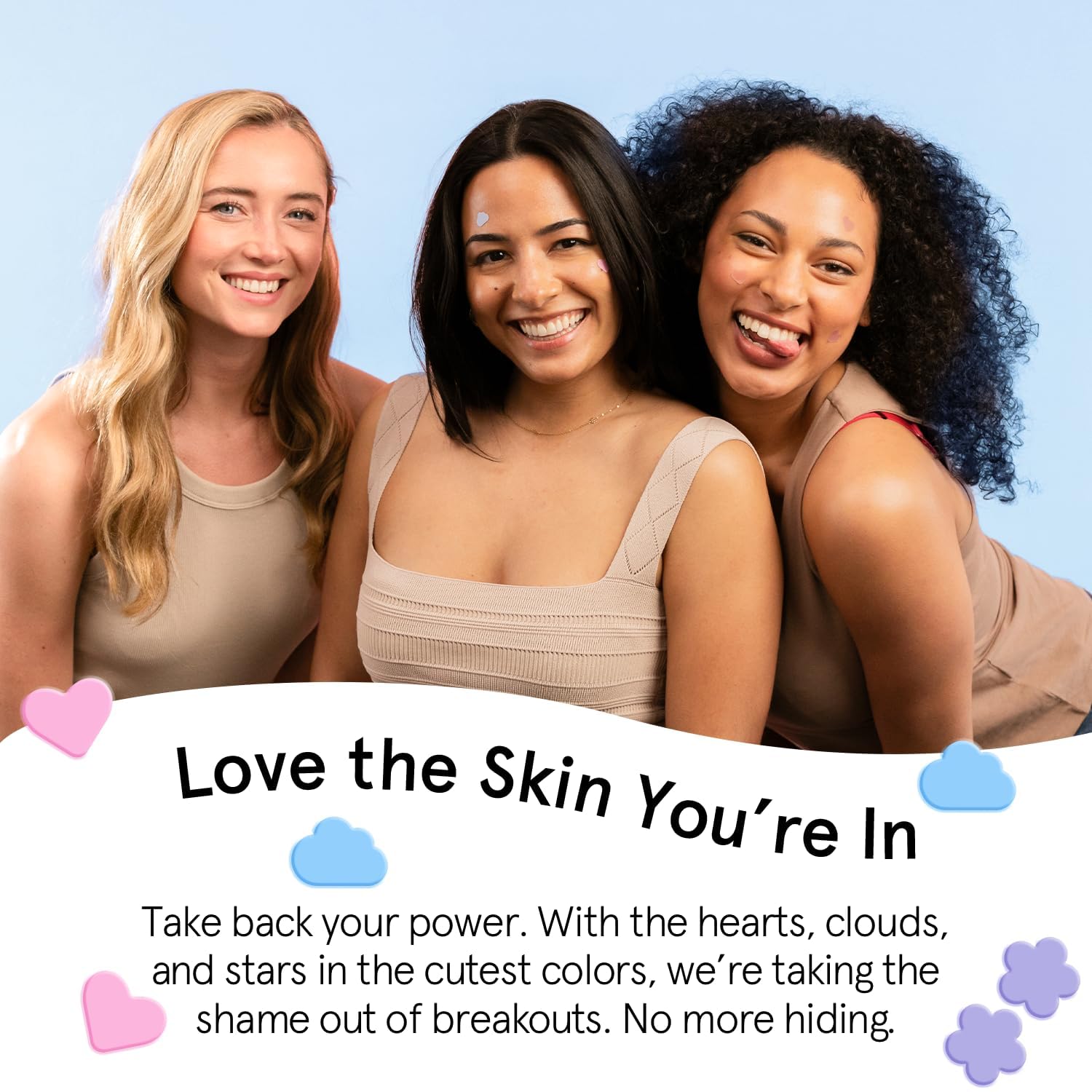 Grace & Stella vegan, cruelty-free patches suitable for all skin types.