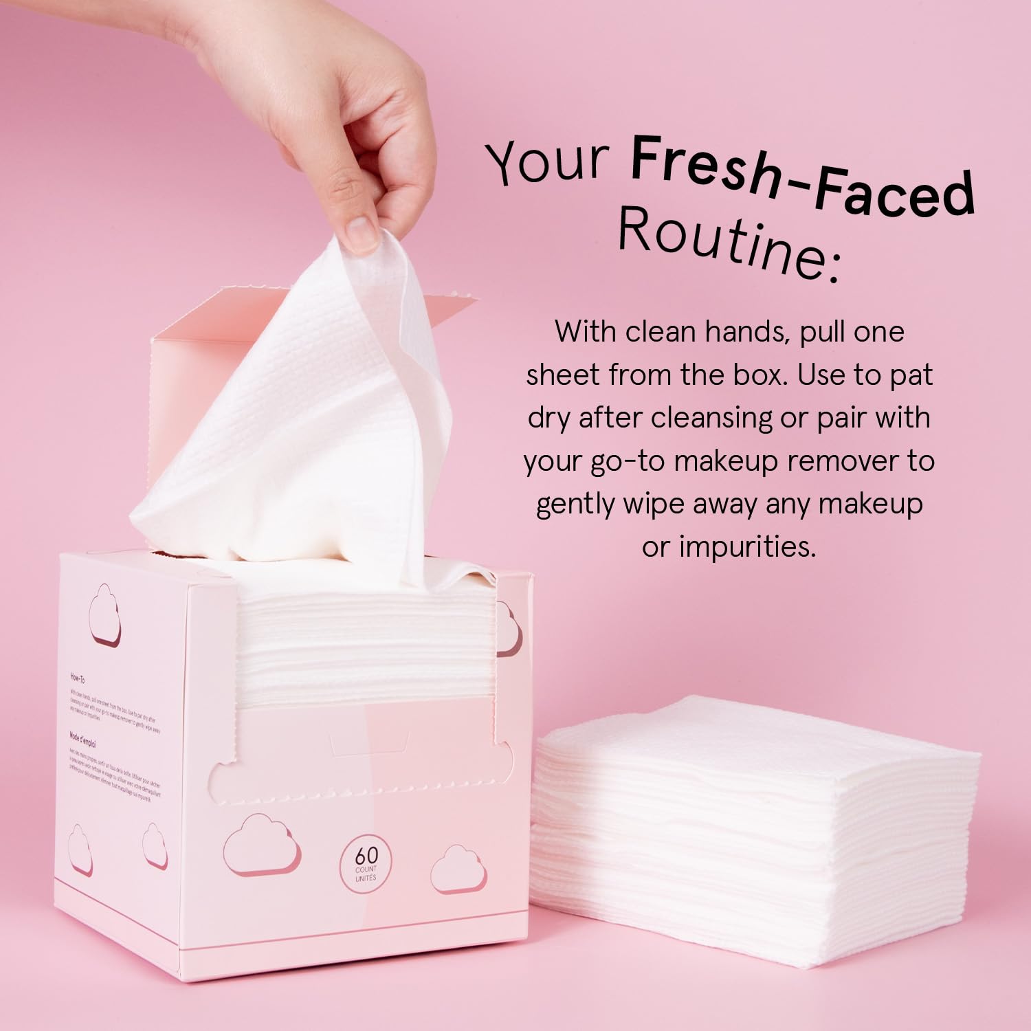 Grace & Stella vegan facial towels suitable for sensitive skin care routines.