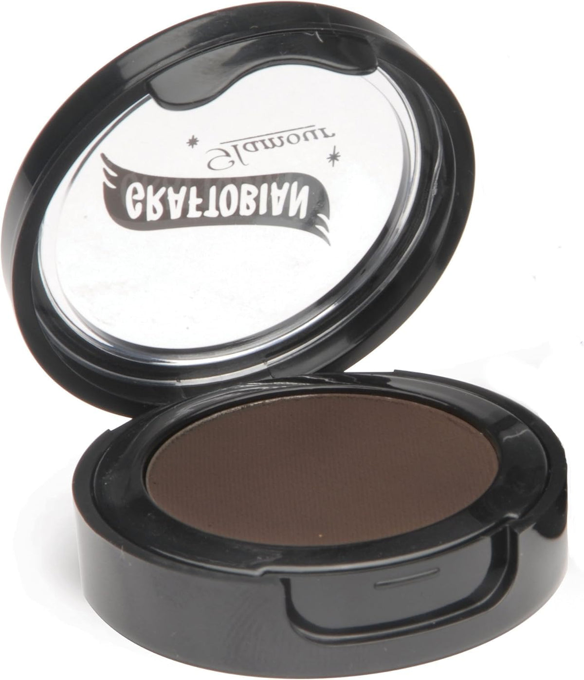 Graftobian Espresso Brown Cake Eyeliner compact shows silky powder for precise, long-wearing lines.