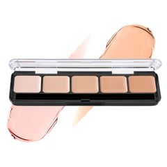 Graftobian HD Glamour Creme Palette Cool #1 swatches showcase blendable tones for precise color matching.