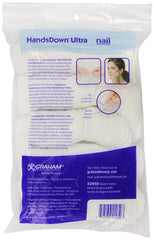Graham Medical Hands Down Ultra pads close-up showcasing lint-free texture for precise makeup removal.