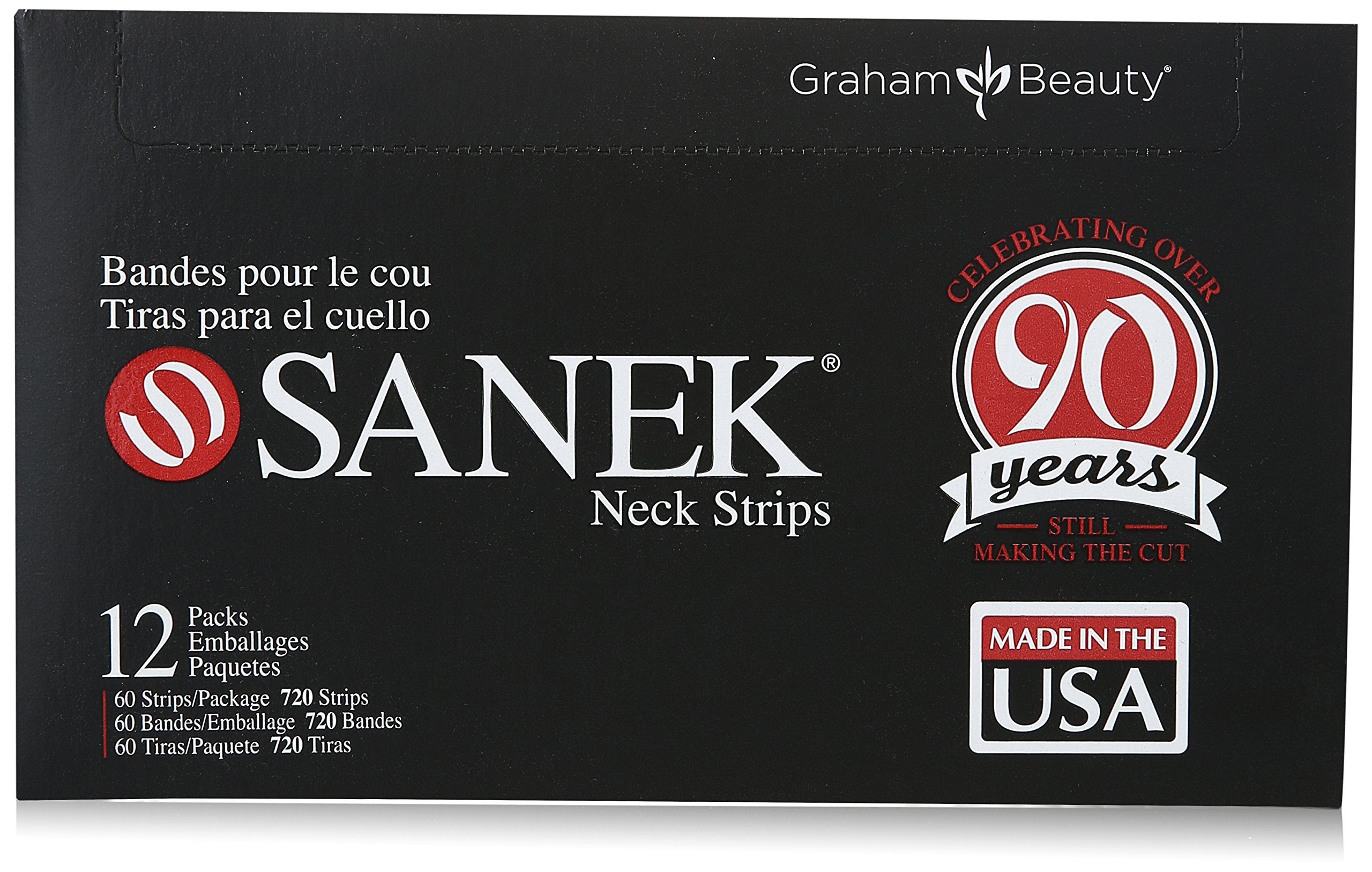 Graham Medical Sanek Display Neck Strips front view, protect clothing during patient visits.