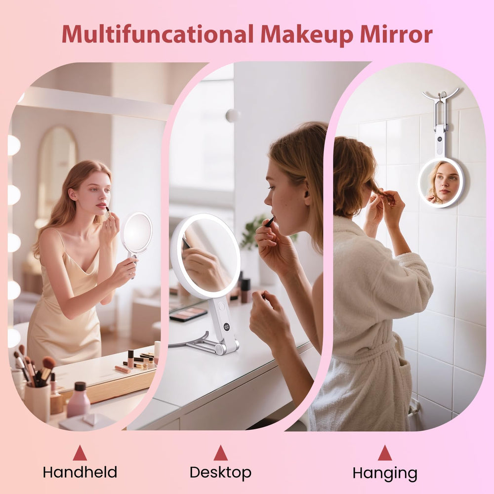 Granarbol travel makeup mirror with rechargeable battery keeps you powered on the go