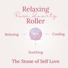 Grandma Flo's Naturals rose quartz roller creates a soothing self-care ritual.