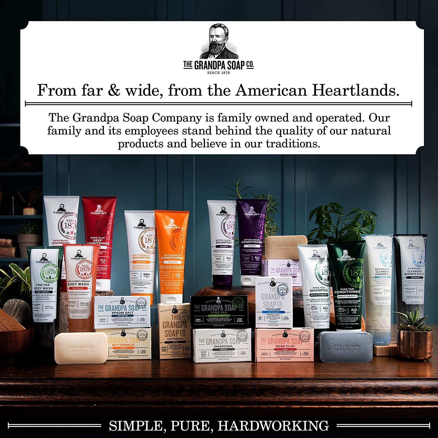 Shaving scene using Grandpa's Pine Tar Soap for prep and smooth glide.