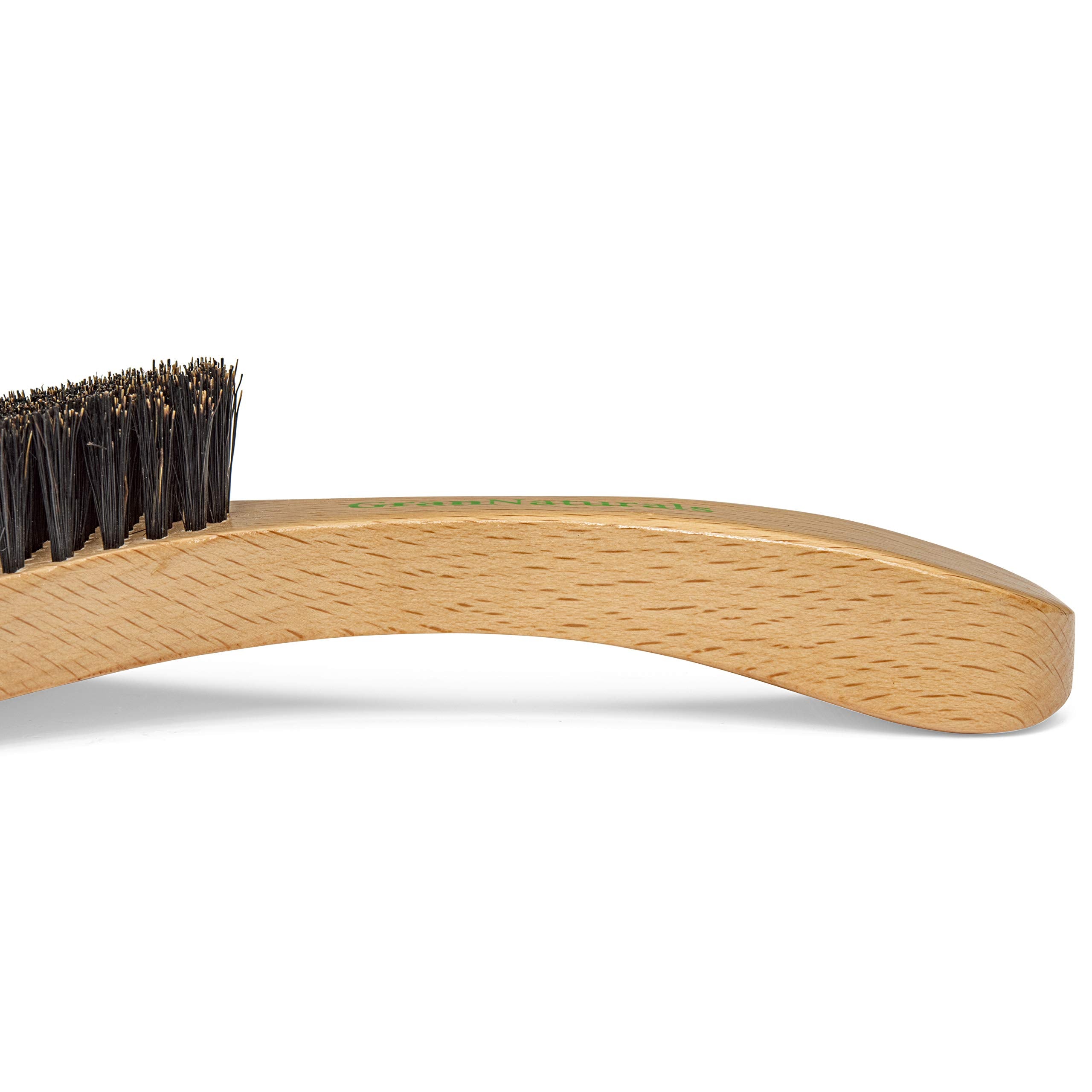 GranNaturals brush on dresser illustrating compact daily grooming tool