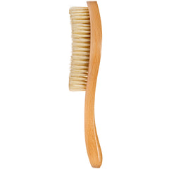 GranNaturals curved wooden-frame brush highlighting ergonomic design for comfortable daily brushing.