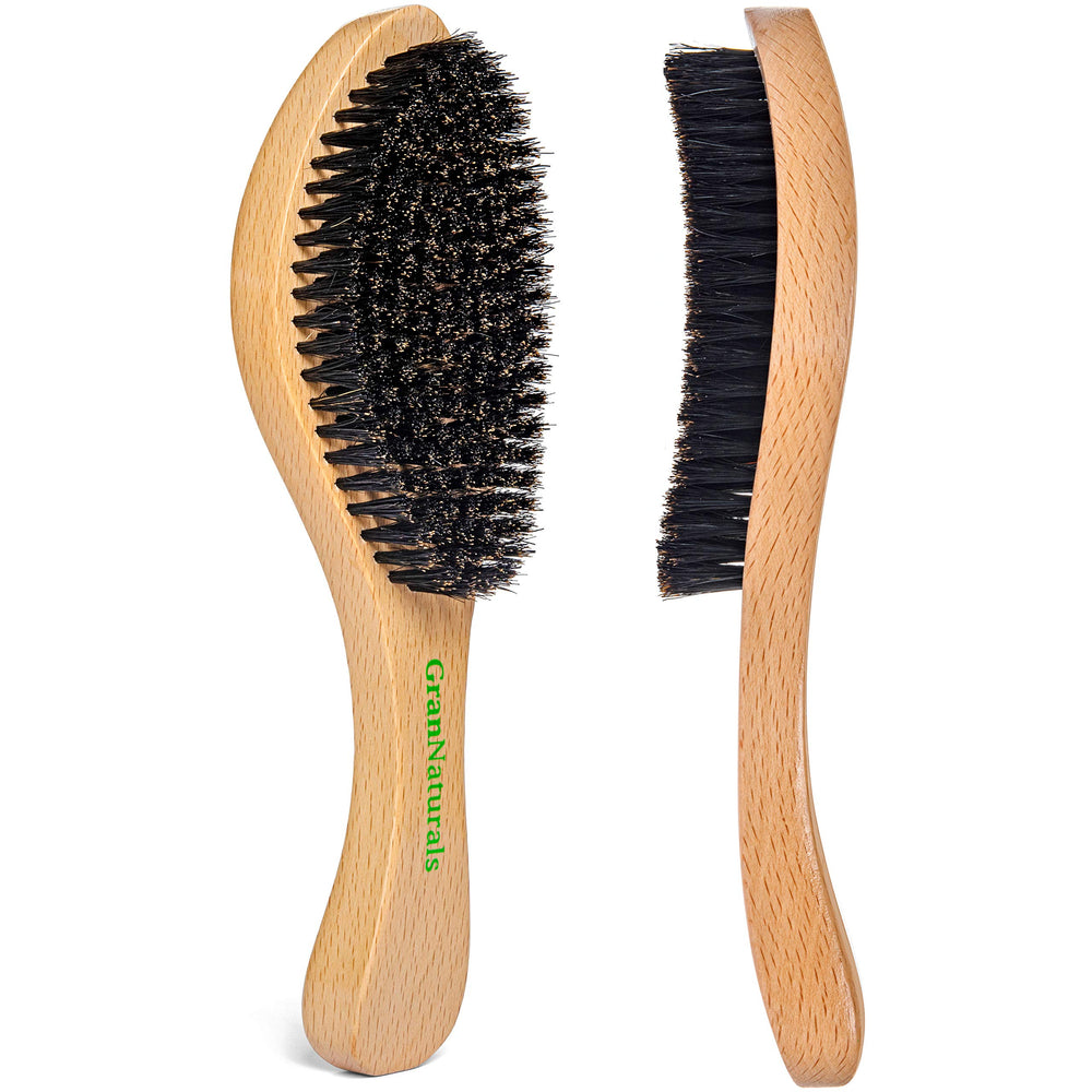 GranNaturals slick back styling using the brush for smooth finish