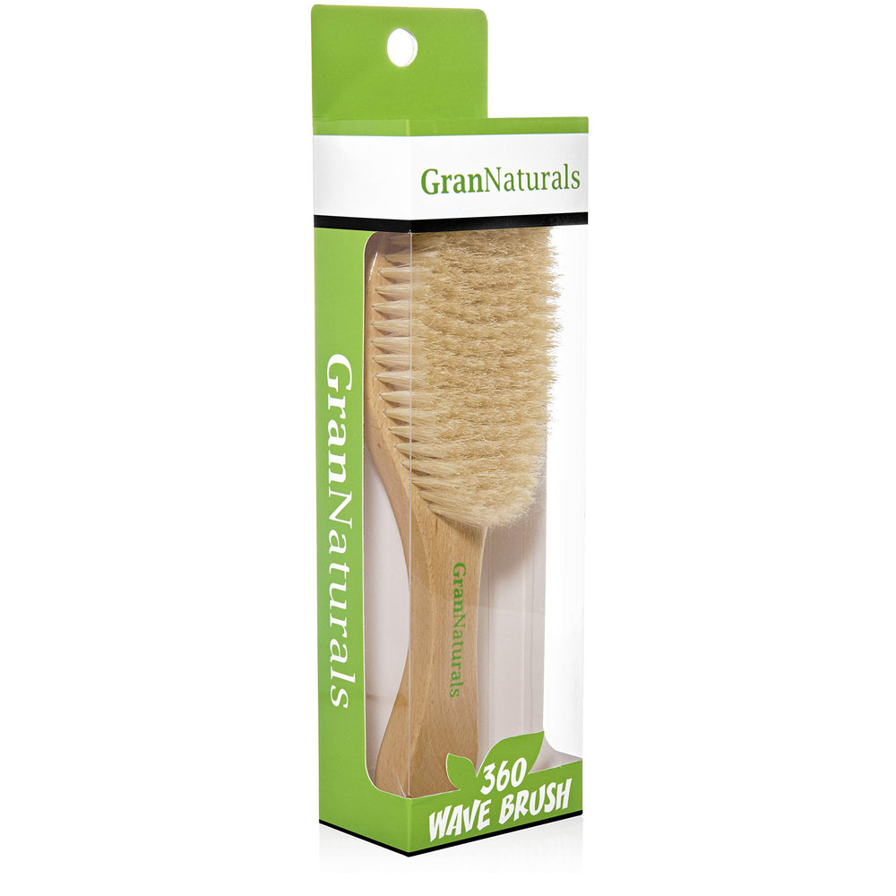 GranNaturals smoothing brush for women and men with versatile styling.