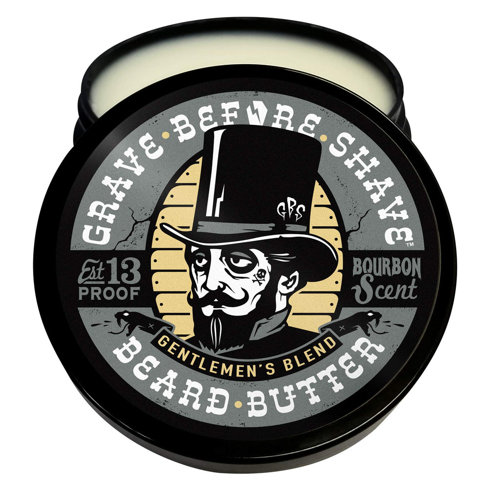 Grave Before Shave beard butter ingredients oils; premium formula nourishes hair without beeswax