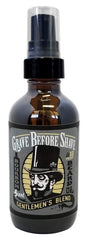 Grave Before Shave beard oil Bourbon Sandalwood bottle enhances shine and fragrance