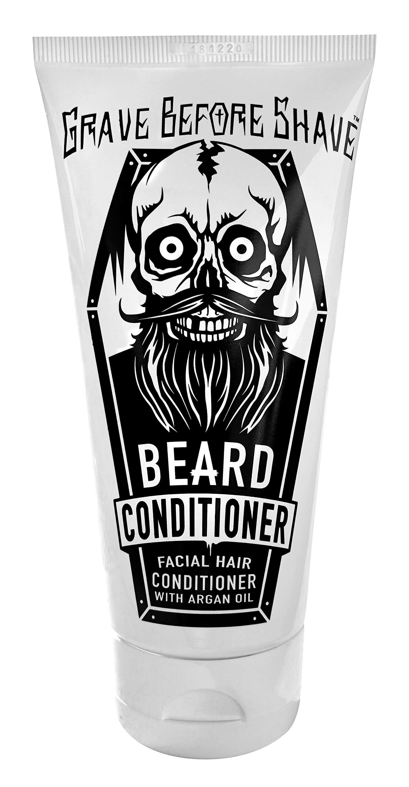 Grave Before Shave beard wash lather highlights rich suds for clean beard.
