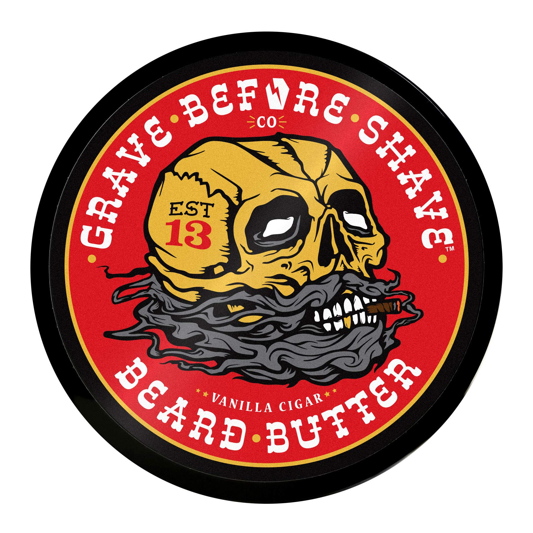 Grave Before Shave beard butter application demonstrates smooth grooming.