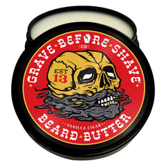 Grave Before Shave cigar beard butter jar softens beard and nourishes skin.