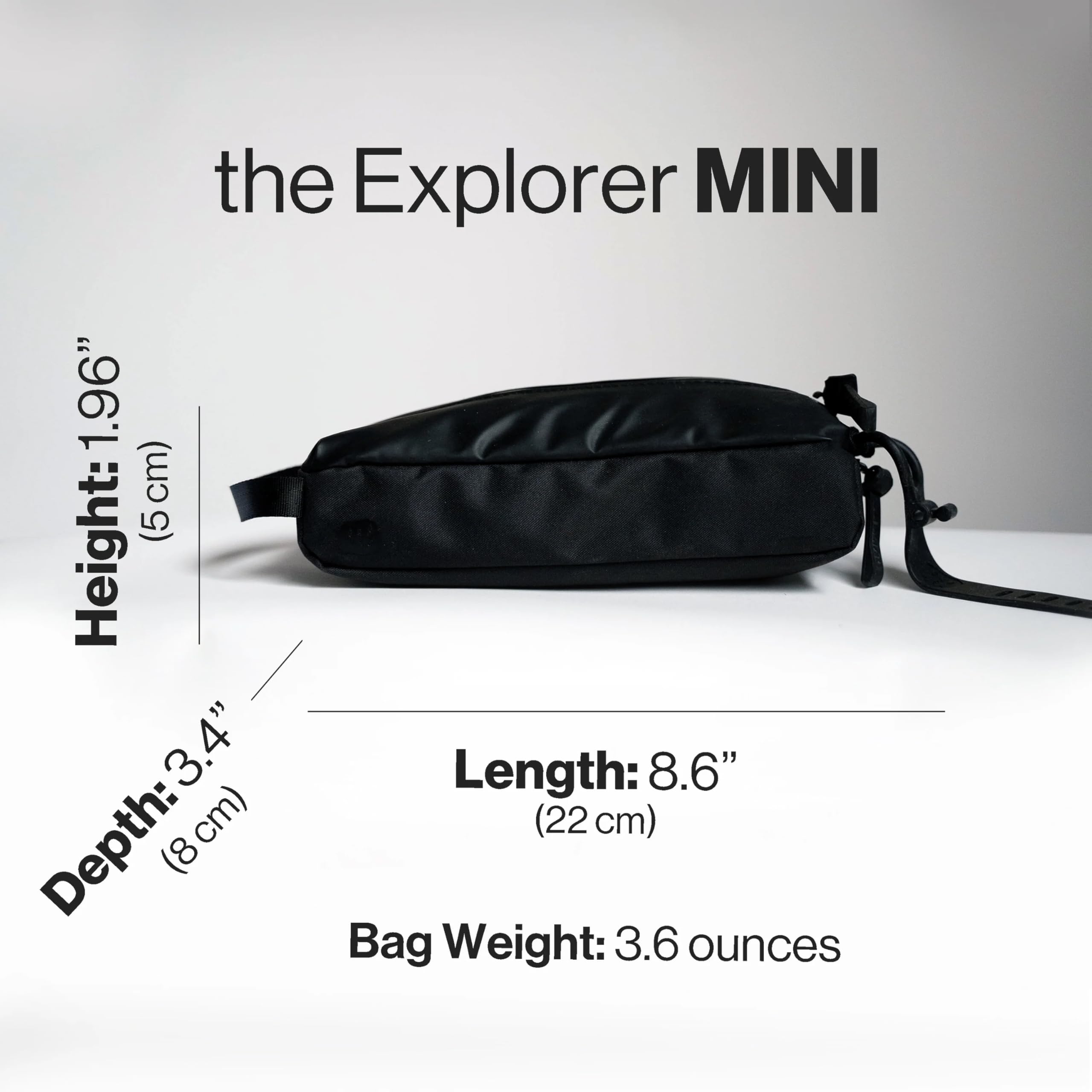 Gravel mini hanging toiletry bag TSA-flat-fold design for quick airport checks