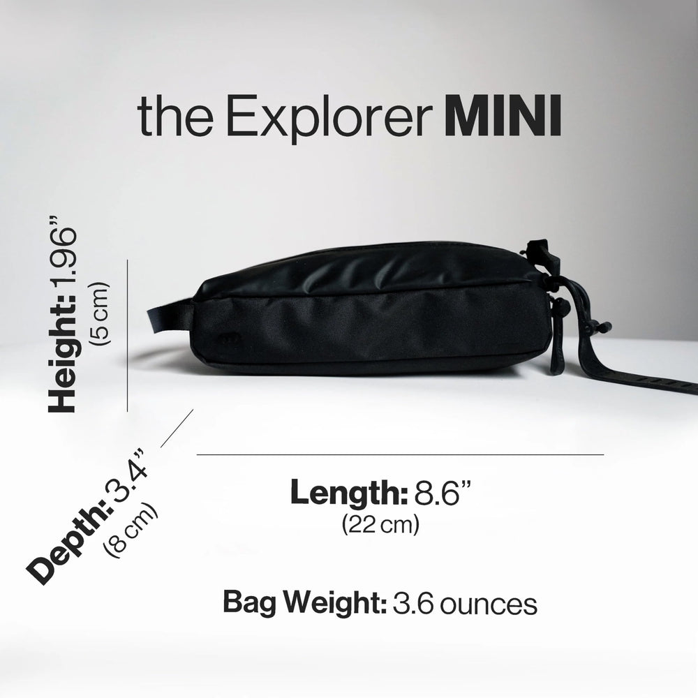 Gravel mini hanging toiletry bag TSA-flat-fold design for quick airport checks